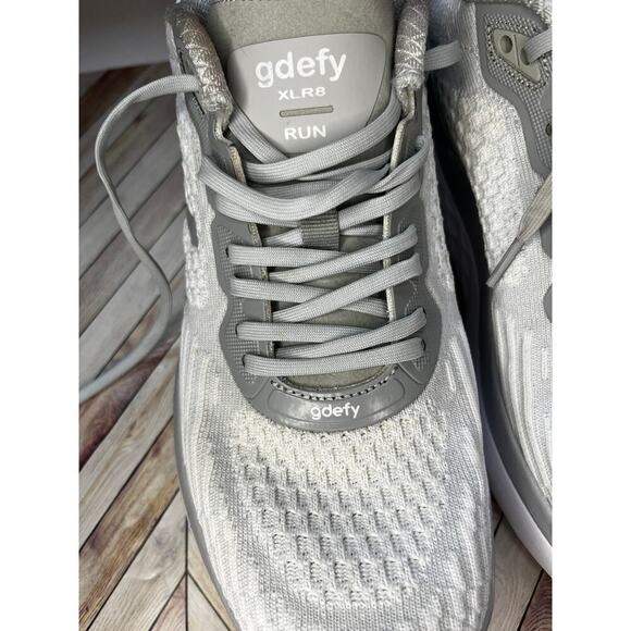 Gravity Defyer XLR8 Knit Low Top Running Sneaker Gray/White Women's Size 10 - Picture 6 of 11
